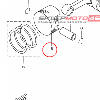 YAMAHA - tlok nr: 1C0E16311000