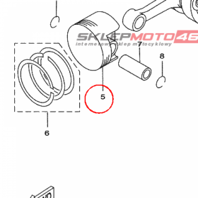 YAMAHA - tlok nr: 1C0E16311000