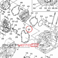 YAMAHA - uszczelka nr: 1D7154610000