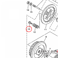 YAMAHA - SCREW, SPRING 1 nr: 5VLE63370000