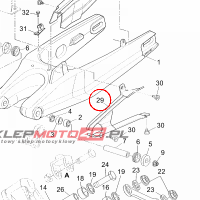 YAMAHA - oslona uszczeln. nr: 11DF21510000