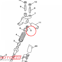 YAMAHA - ZAMEK ZAWORU nr: 1AA121180000