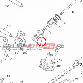 YAMAHA - ZAMEK ZAWORU nr: 1HX121180000