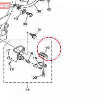 YAMAHA - guma podnozka nr: 3LD274130000