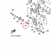 YAMAHA - tulejka nr: 90387122J600