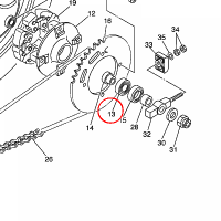 YAMAHA - lozysko nr: 933063043700