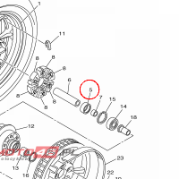 YAMAHA - BEARING nr: 933203281100