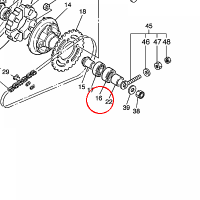 YAMAHA - simmering nr: 931063000400