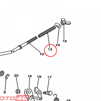 YAMAHA - sprezyna nr: 905011024500