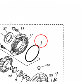 YAMAHA - OSZCZELNIACZ nr: 932113956900