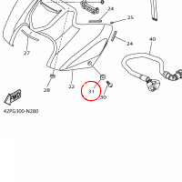 YAMAHA - podkladka nr: 902020522400