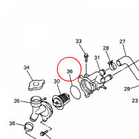 YAMAHA - uszczelniacz nr: 932104904600