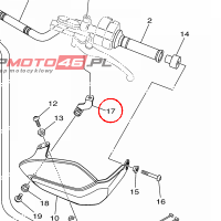 YAMAHA - BRACKET, HANDLE 3 nr: 23P2622A0000