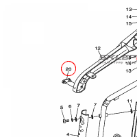 YAMAHA - COVER, 1 nr: 1P6E479H0000