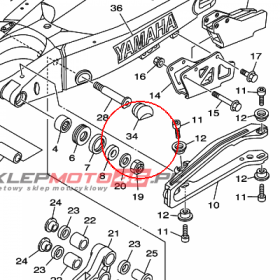 YAMAHA - KOREK PLAST. nr: 5NY2135F0000