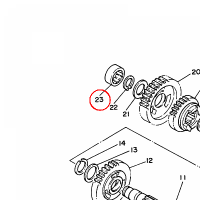 YAMAHA - LOZYSKO nr: 933116203500