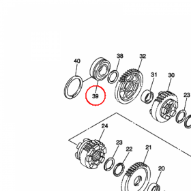 YAMAHA - lozysko nr: 93306205A200