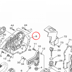 YAMAHA - USZCZELNIACZ nr: 1D7179290000