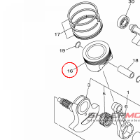 YAMAHA - tlok nr: 28P116311000