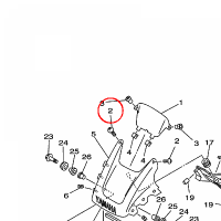 YAMAHA - sruba spec. nr: 901500502300