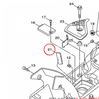 YAMAHA - NAKLADKA PLAST. nr: 5FMF83490000