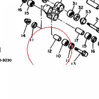 YAMAHA - tulejka nr: 90387102R400