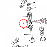 YAMAHA - uszczelniacz nr: 2HX121190000