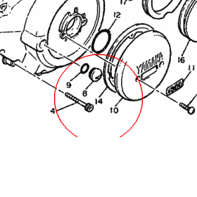 YAMAHA - USZCZELKA nr: 26H154550100