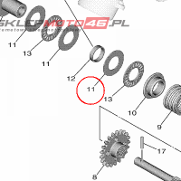 YAMAHA - podkladka nr: 90201154F500