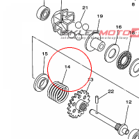 YAMAHA - sprezyna nr: 90501290A200