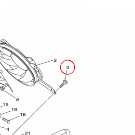 YAMAHA - BOLT, BLOWER HOLDING nr: 3D8126750000