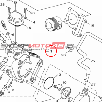 YAMAHA - CYLINDER HEAD ASSY nr: 4P9E11020000