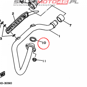 YAMAHA - uszczelka r. wyd. nr: 4FM146130000