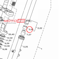 YAMAHA - TULEJA SLIZGOWA nr: 3VD231351000