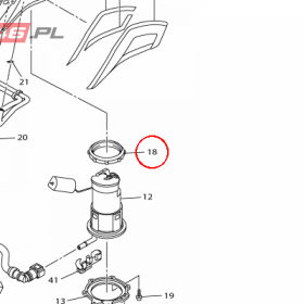 YAMAHA - USZCZELKA nr: 19B244860100