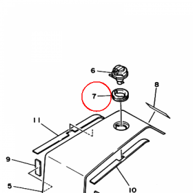 YAMAHA - tulejka nr: 904802418600