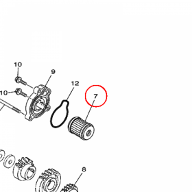 YAMAHA - filtr oleju nr: 1S7E34400000