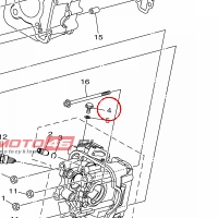 YAMAHA - BOLT, FLANGE nr: 950220601000