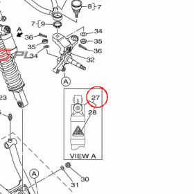 YAMAHA - SHOCK ABSORBER ASS nr: B46F33908000