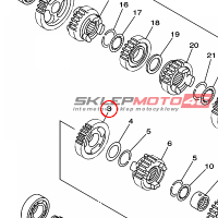 YAMAHA - KOLO ZEBATE nr: 5BE171510000