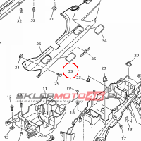 YAMAHA - OSLONA MET. nr: 3P62163E01P3