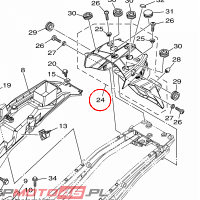 YAMAHA - UCHWYT TABL. nr: 23P216850000