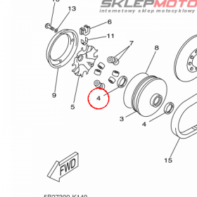 YAMAHA - simmering nr: 931012880000