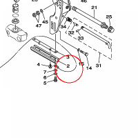 YAMAHA - ANODA nr: 6H1452510300