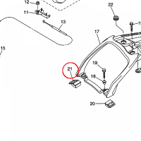 YAMAHA - PODKLADKA GUM. nr: 3P6247240000