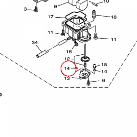 YAMAHA - USZCZELNIACZ nr: 389141470000