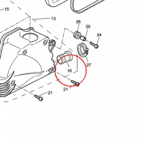 YAMAHA - JOINT, AIR CLEANER nr: 4VPE44630000