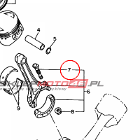 YAMAHA - SRUBA KORBOWODU nr: 22U116540000