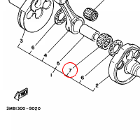 YAMAHA - lozysko nr: 93310523D200