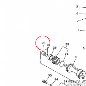 YAMAHA - tulejka nr: 90387102W000